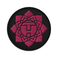 Pink Lotus Embroidered Patch