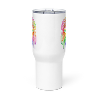 Rainbow Bigfoot Travel Mug with Handle