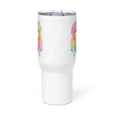 Rainbow Bigfoot Travel Mug with Handle