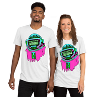 Astro Bigfoot Pink/Green Unisex T-Shirt