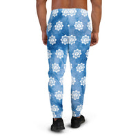 Blue Tie-dye Lotus Men's Joggers