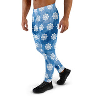 Blue Tie-dye Lotus Men's Joggers