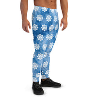 Blue Tie-dye Lotus Men's Joggers