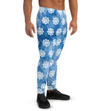 Blue Tie-dye Lotus Men's Joggers