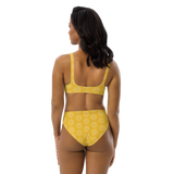 Recycled high-waisted Yellow TH! bikini