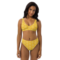 Recycled high-waisted Yellow TH! bikini