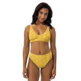 Recycled high-waisted Yellow TH! bikini