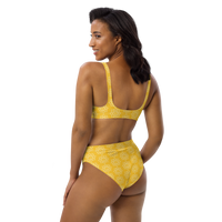 Recycled high-waisted Yellow TH! bikini