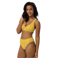 Recycled high-waisted Yellow TH! bikini