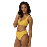 Recycled high-waisted Yellow TH! bikini