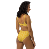 Recycled high-waisted Yellow TH! bikini