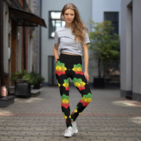 Rasta Lotus Yoga Leggings